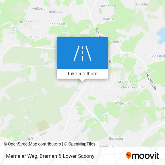 Memeler Weg map