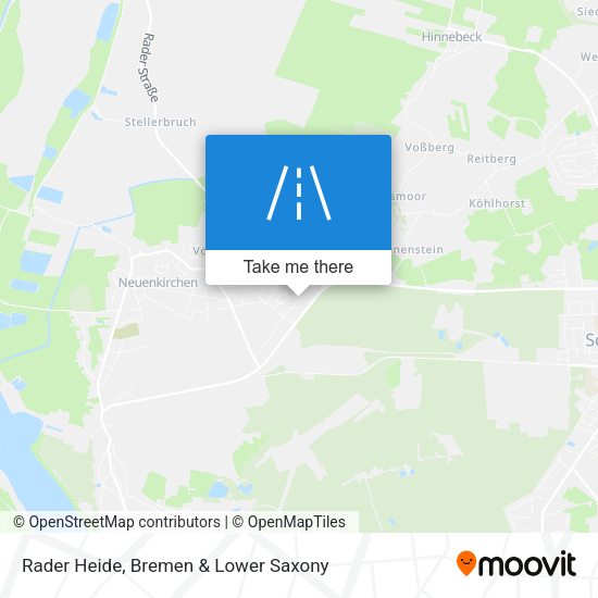Rader Heide map
