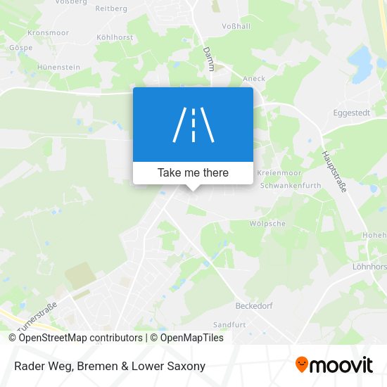Rader Weg map