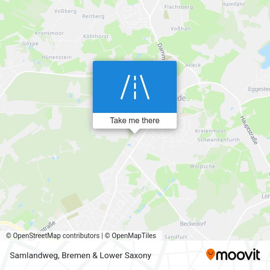 Samlandweg map