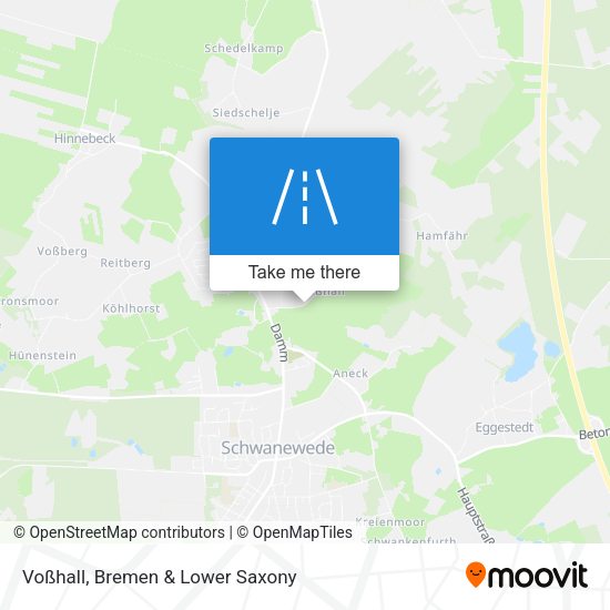 Voßhall map