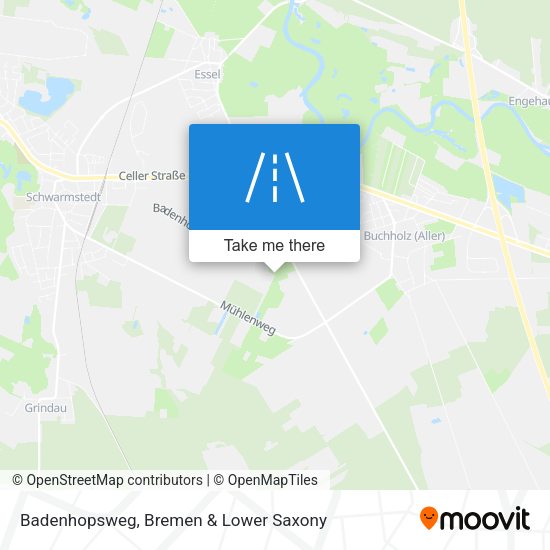 Badenhopsweg map
