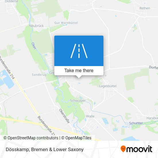 Dösskamp map