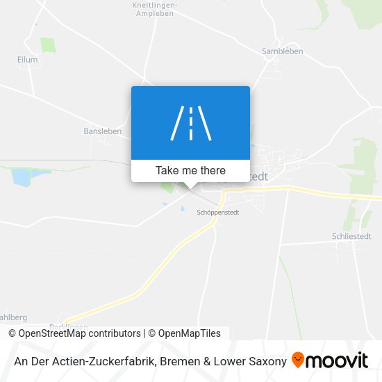 An Der Actien-Zuckerfabrik map