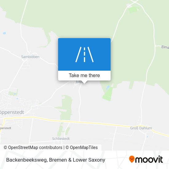 Backenbeeksweg map