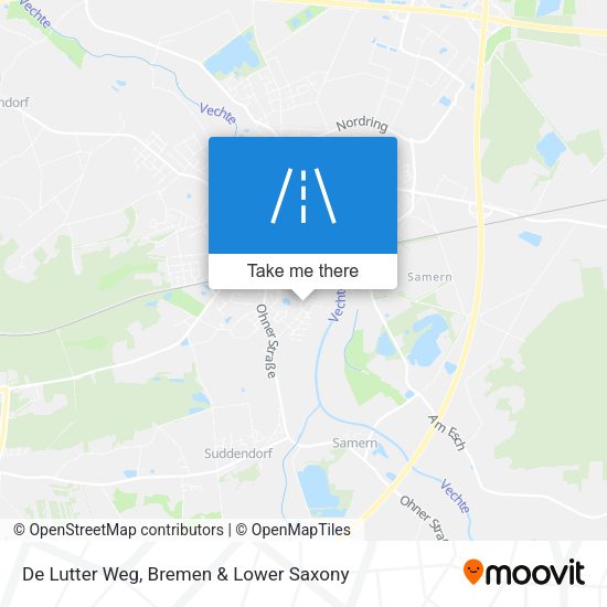 De Lutter Weg map