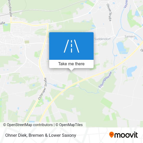 Ohner Diek map