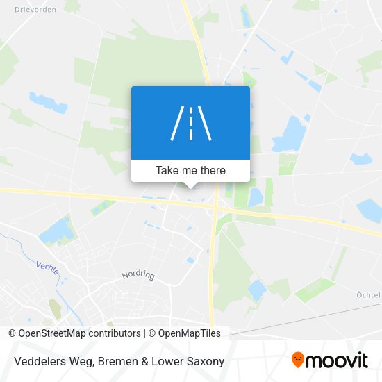 Veddelers Weg map