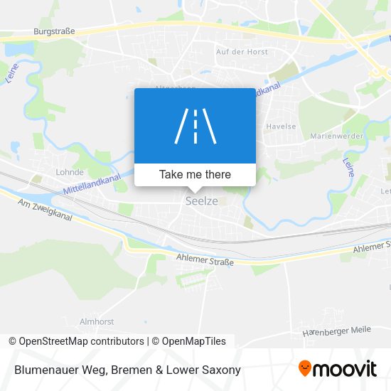 Blumenauer Weg map