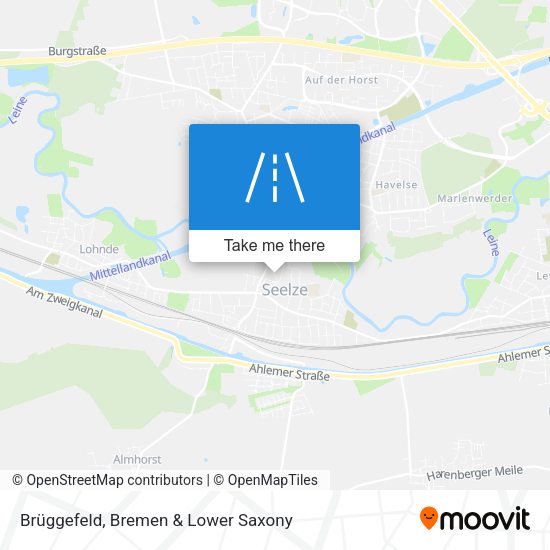 Brüggefeld map