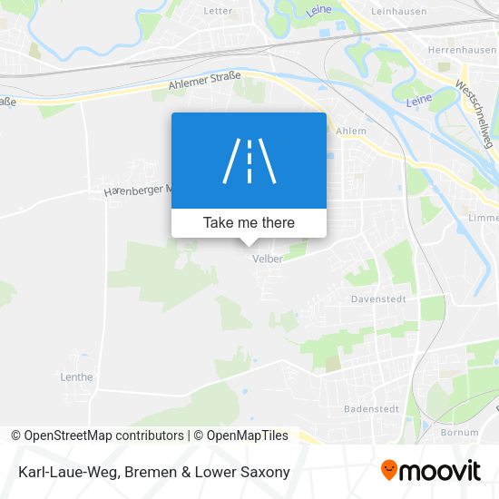 Karl-Laue-Weg map