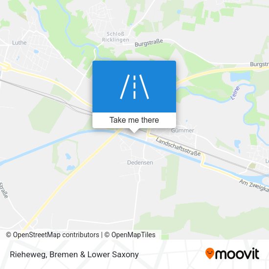 Rieheweg map