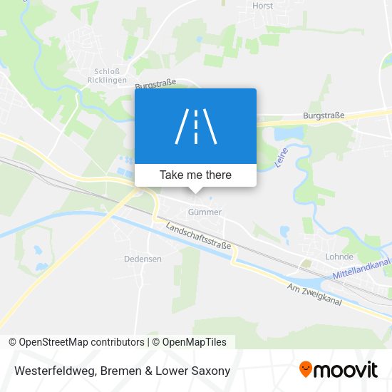Westerfeldweg map