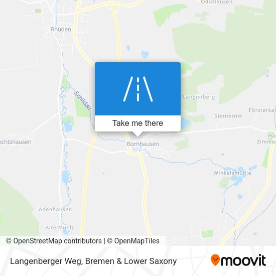 Langenberger Weg map