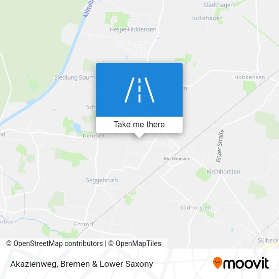 Akazienweg map