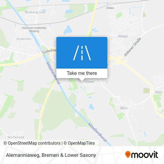 Alemanniaweg map