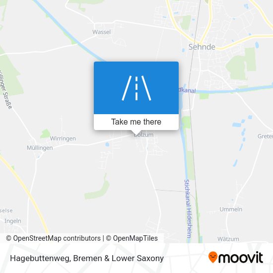 Hagebuttenweg map
