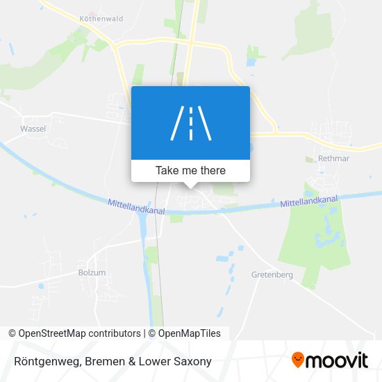 Röntgenweg map