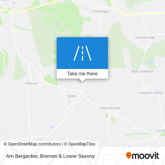 Am Bergacker map