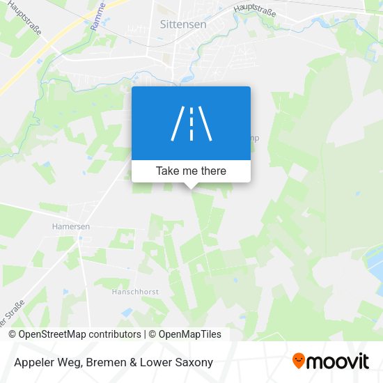 Appeler Weg map