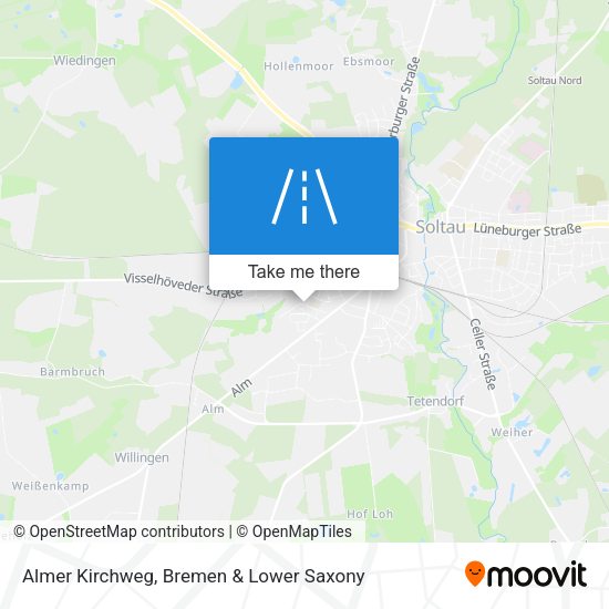 Almer Kirchweg map