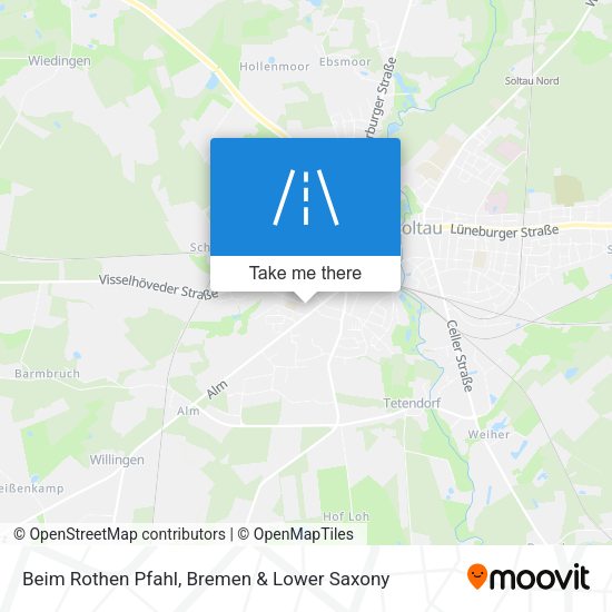 Beim Rothen Pfahl map
