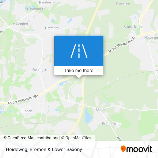 Heideweg map