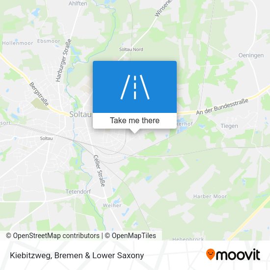 Kiebitzweg map