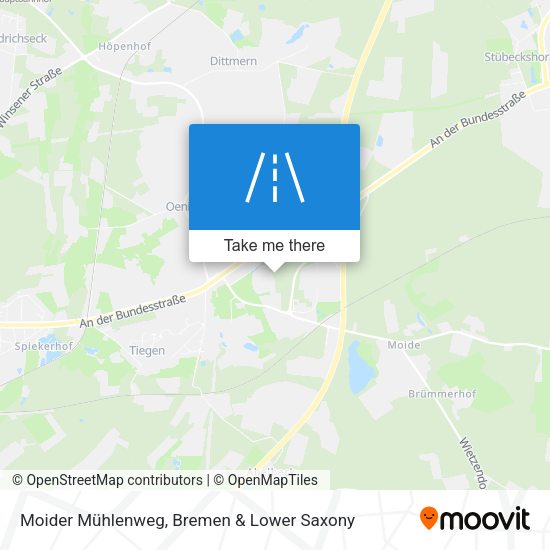 Moider Mühlenweg map