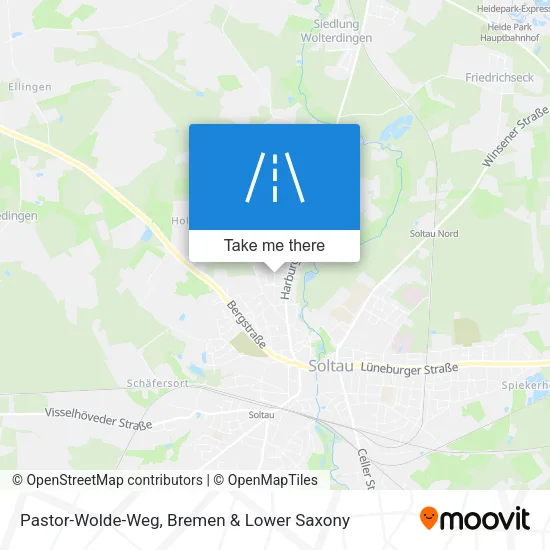 Карта Pastor-Wolde-Weg
