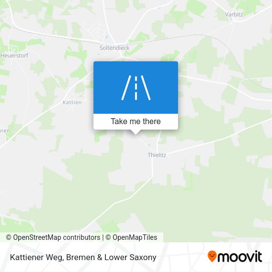 Kattiener Weg map