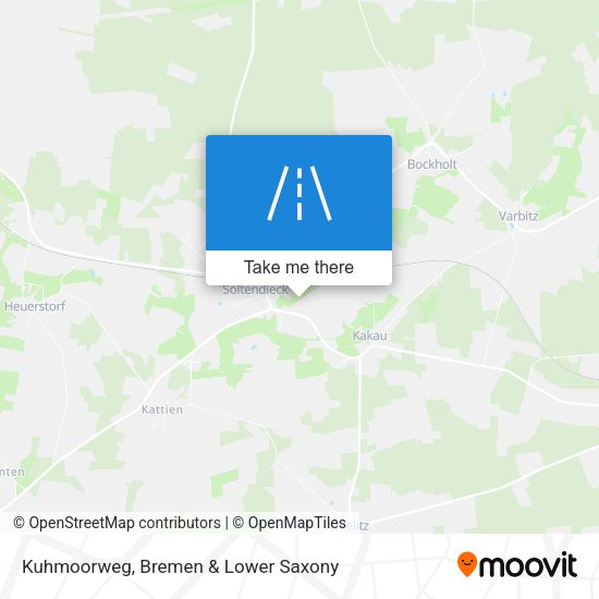 Kuhmoorweg map