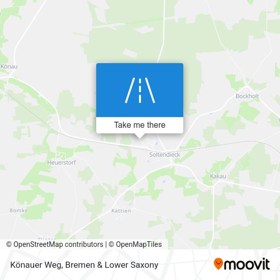 Könauer Weg map