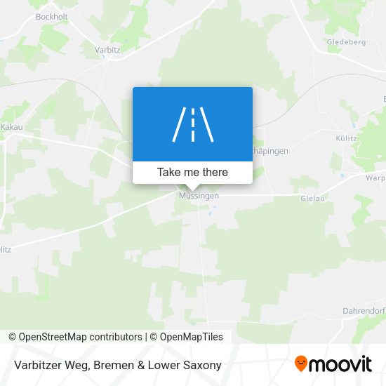 Varbitzer Weg map