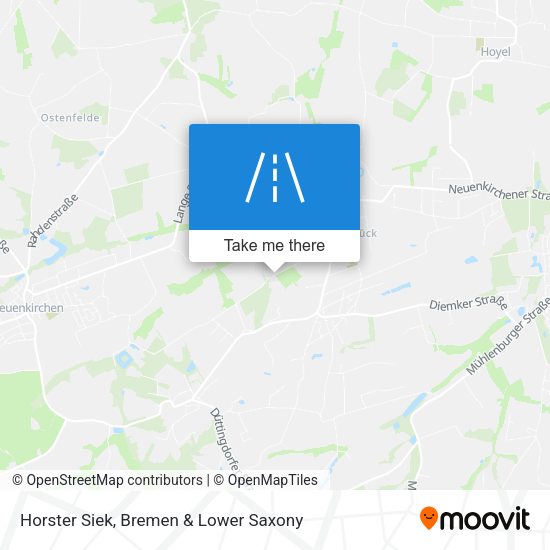 Horster Siek map