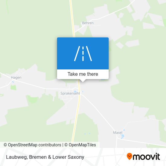 Laubweg map