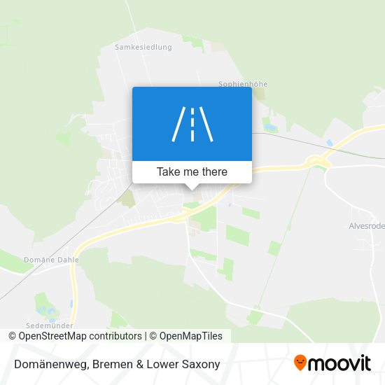 Domänenweg map