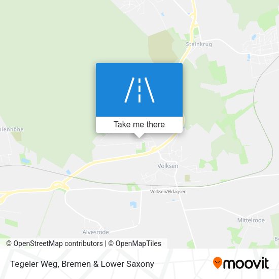 Tegeler Weg map
