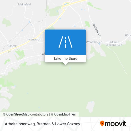 Arbeitslosenweg map
