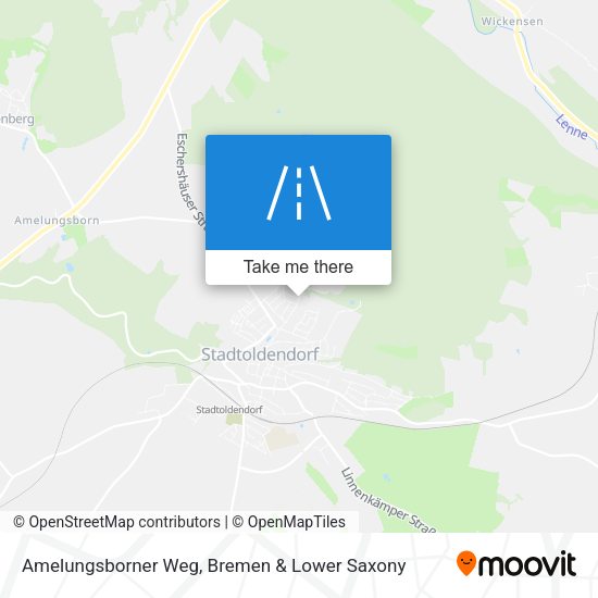 Amelungsborner Weg map