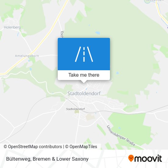 Bültenweg map
