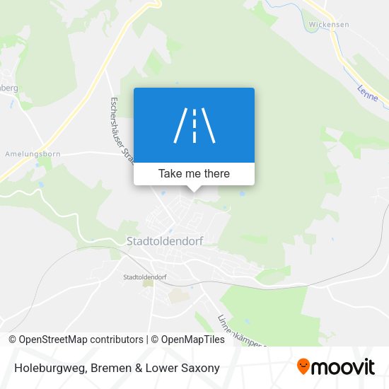 Holeburgweg map