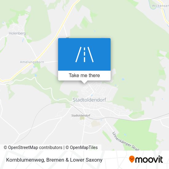 Kornblumenweg map
