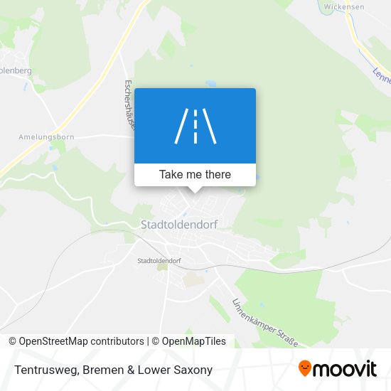 Tentrusweg map