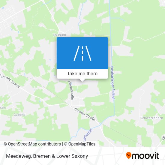 Meedeweg map