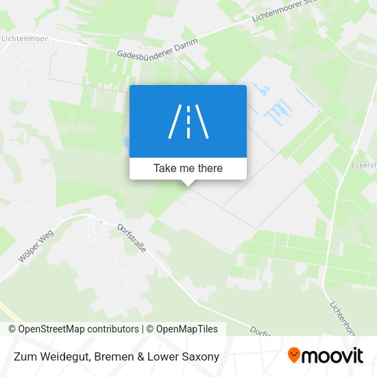 Zum Weidegut map