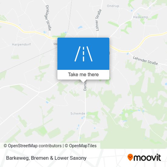 Barkeweg map