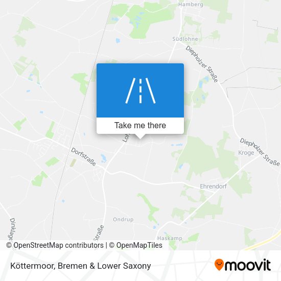 Köttermoor map