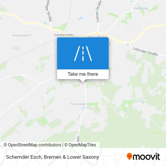 Schemder Esch map