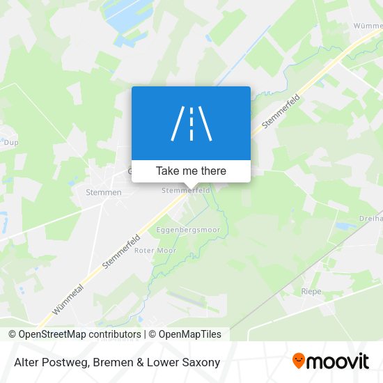 Alter Postweg map